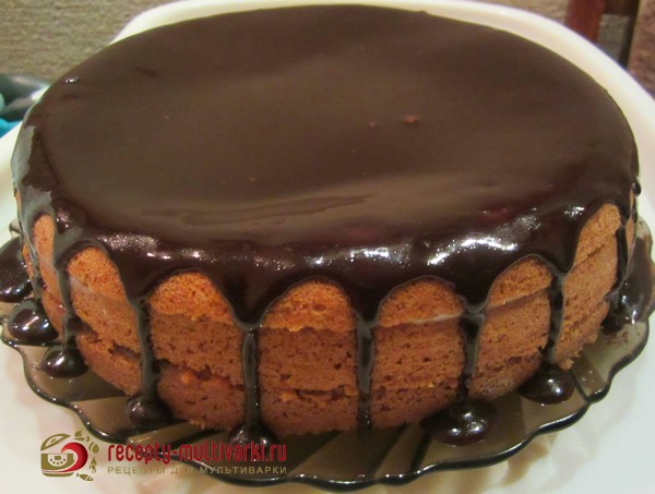 шоколадный торт в мультиварке поларис