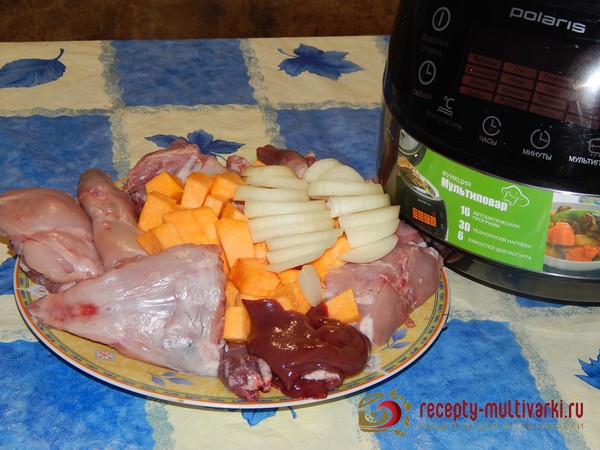 Рецепт: Кролик с розмарином и ягодами можжевельника в мультиварке | POLARIS