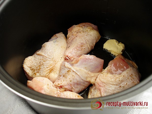 Рецепт: Куриные голени в остром маринаде в мультиварке